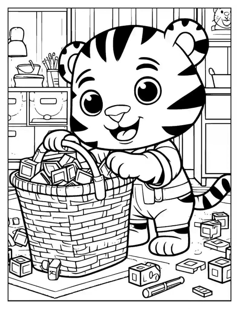 Desenho de Tigre para imprimir