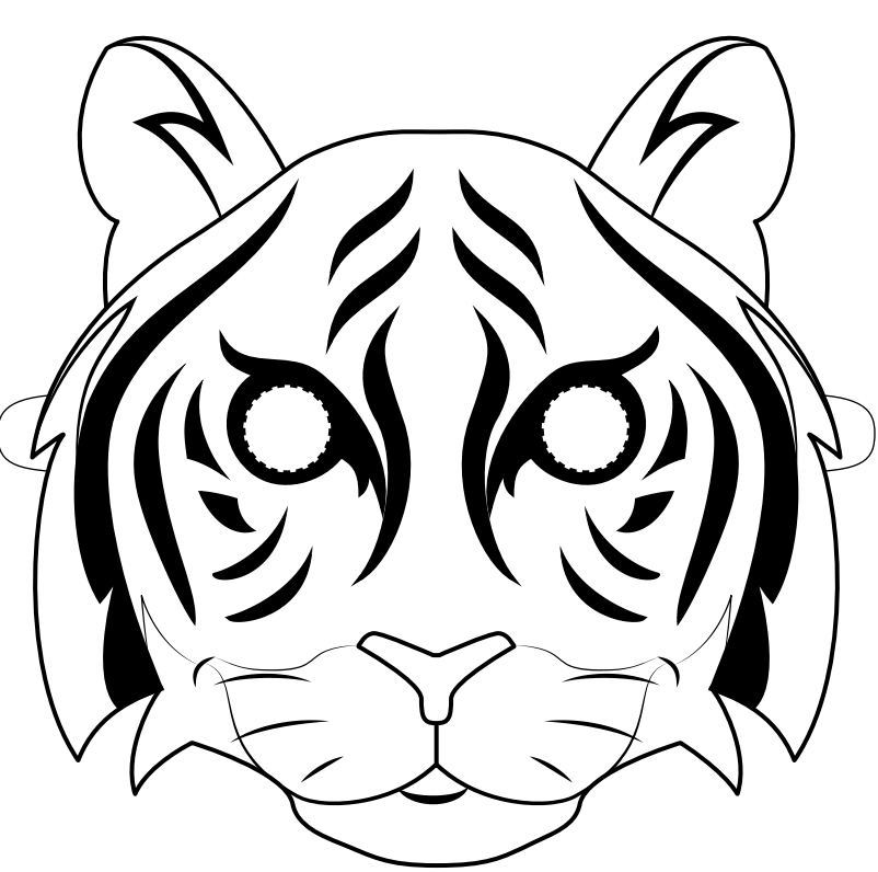 Desenho de Tigre para imprimir