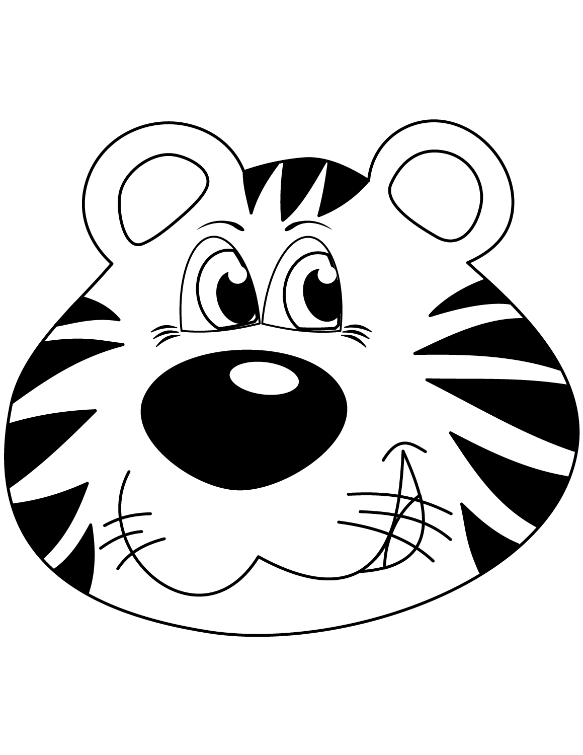 Desenho de Tigre para imprimir