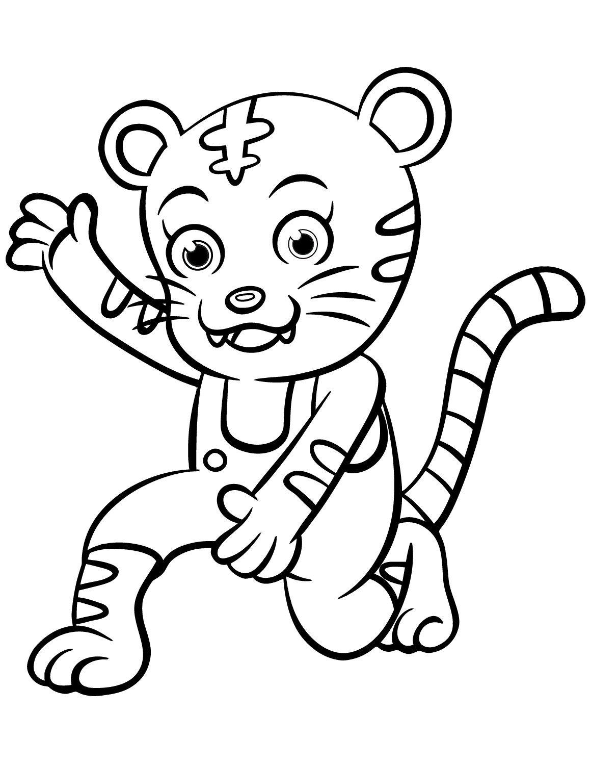 Desenho de Tigre para imprimir
