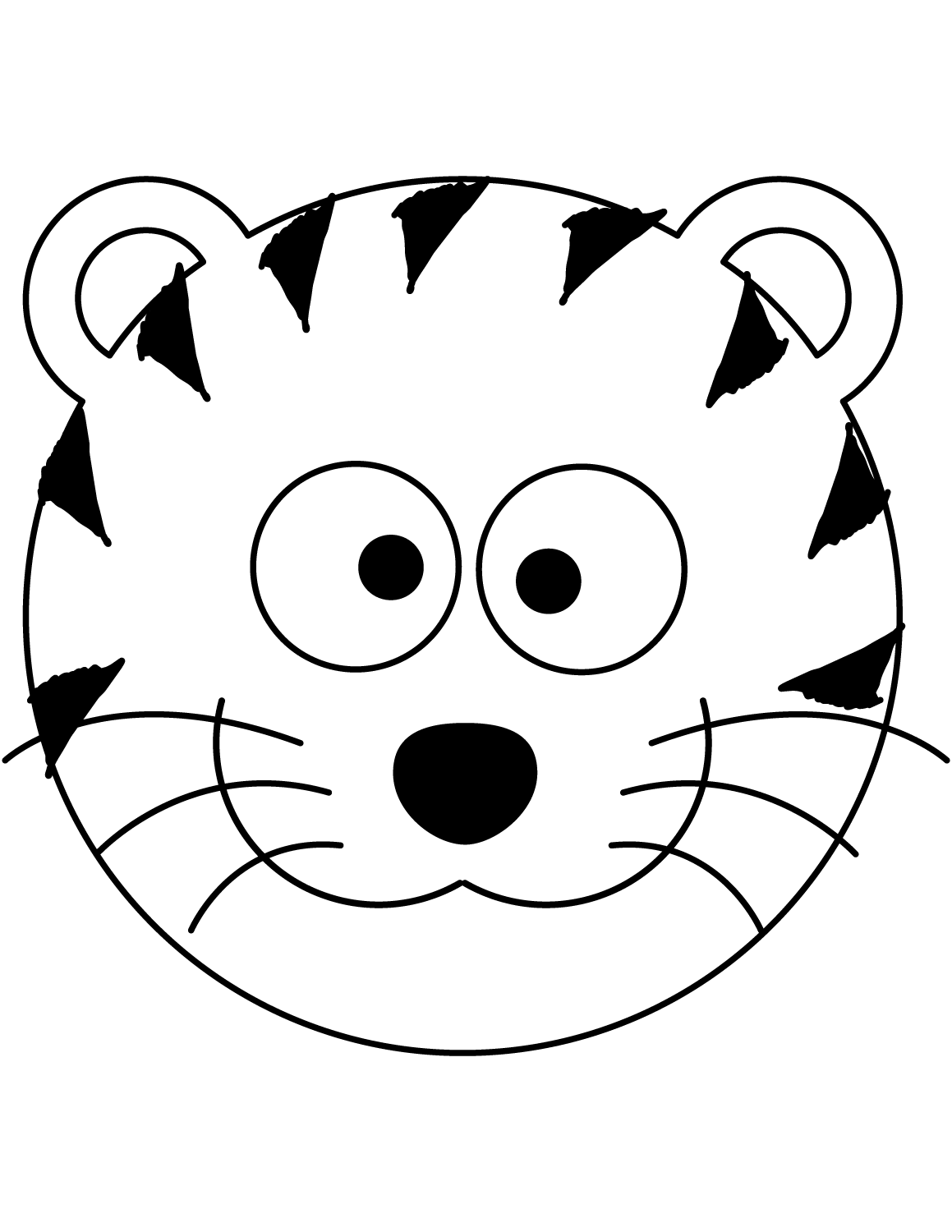 Desenho de Tigre para imprimir