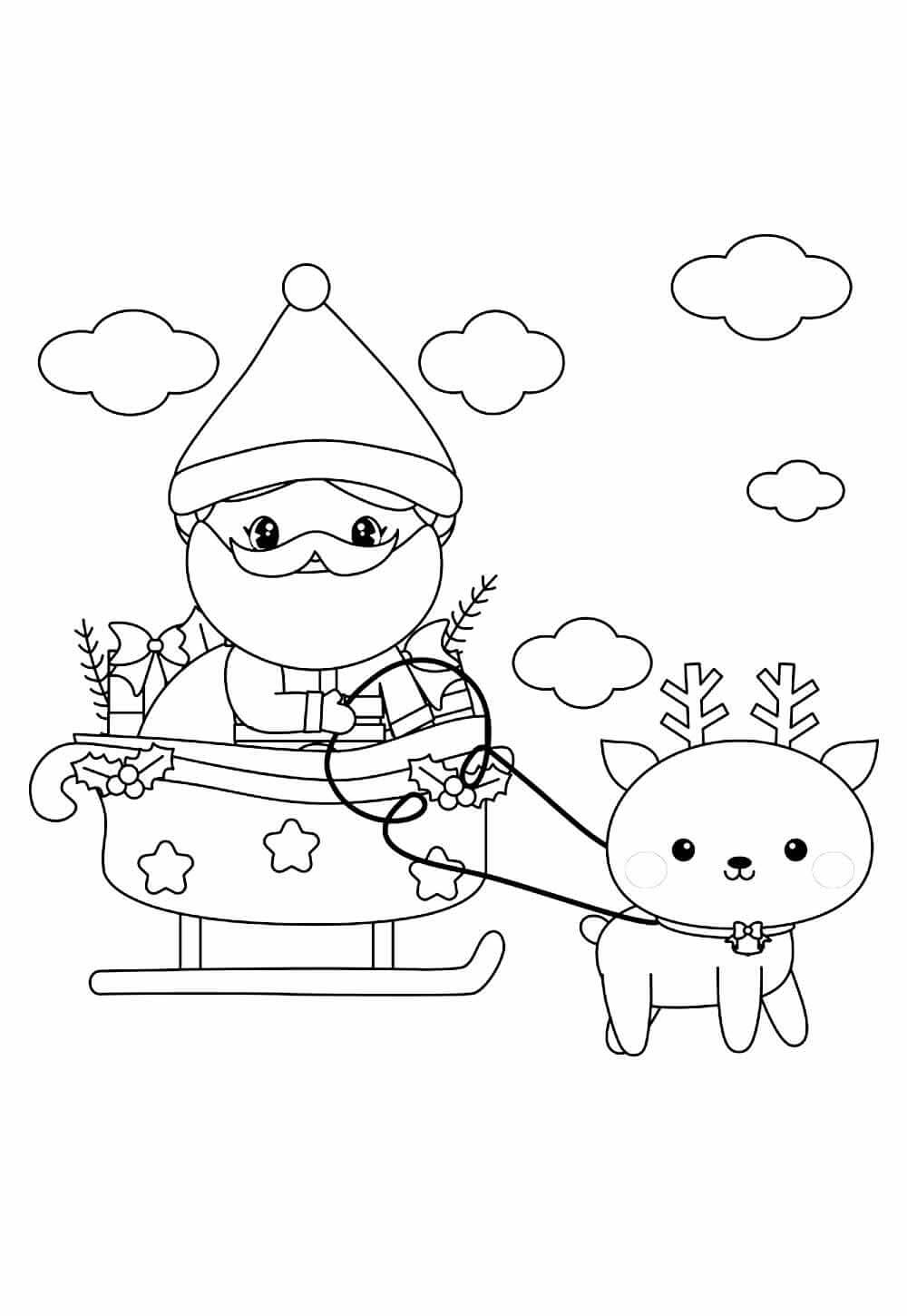 Desenho de Natal para imprimir