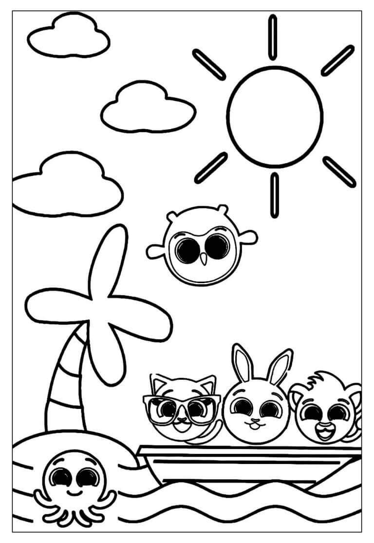 Desenho de Bolofofos para imprimir