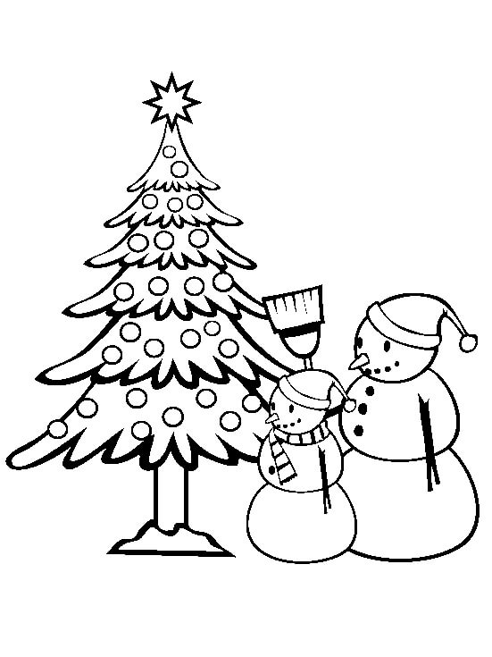 Desenho de Boneco de Neve para imprimir