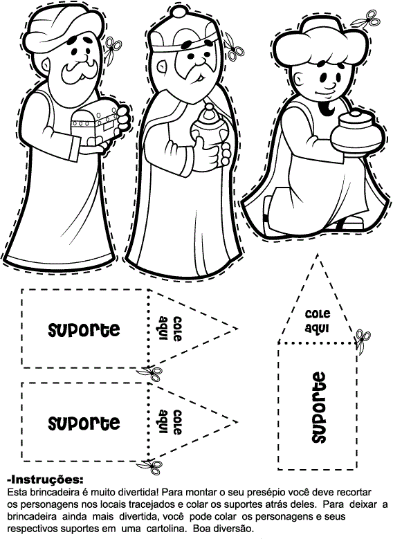 Desenho de Presépio para imprimir