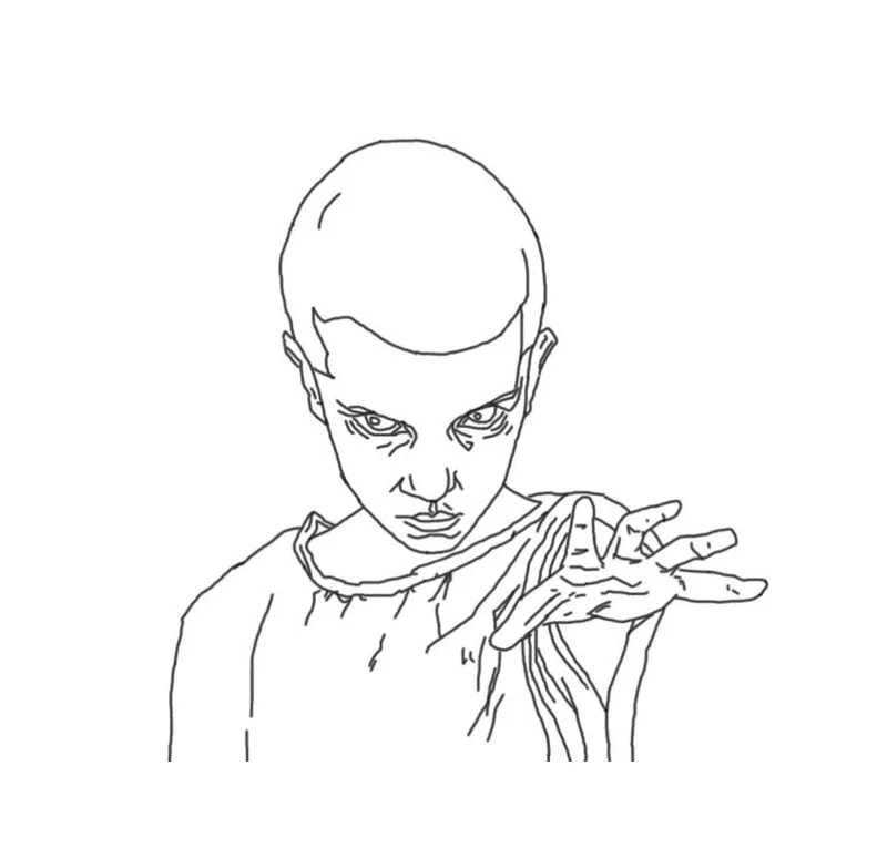 Desenho de Stranger Things para imprimir