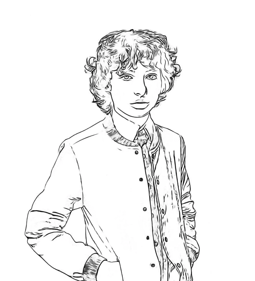 Desenho de Stranger Things para imprimir