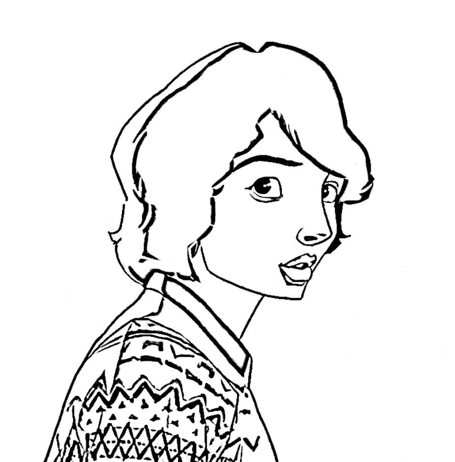 Desenho de Stranger Things para imprimir