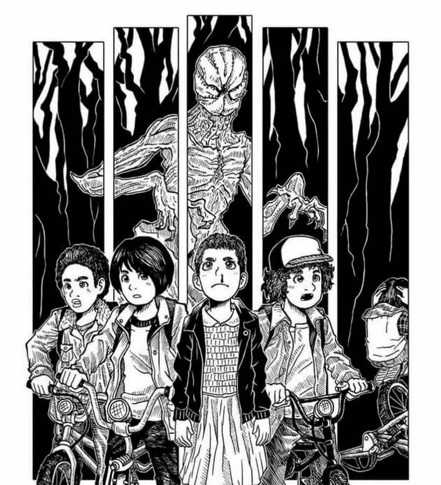Desenho de Stranger Things para imprimir