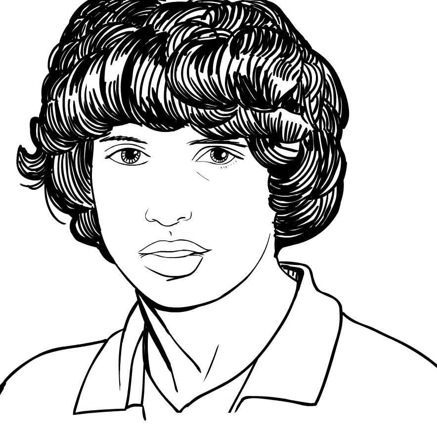 Desenho de Stranger Things para imprimir