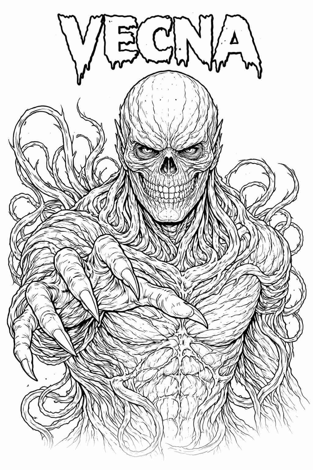 Desenho de Stranger Things para imprimir