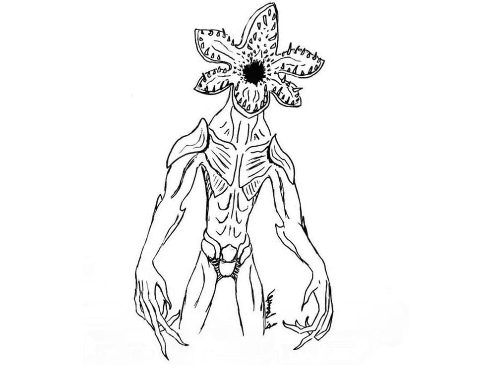 Desenho de Stranger Things para imprimir