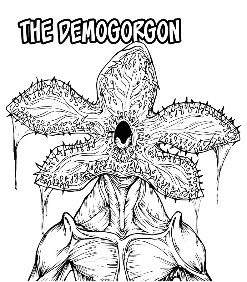 Desenho de Stranger Things para imprimir