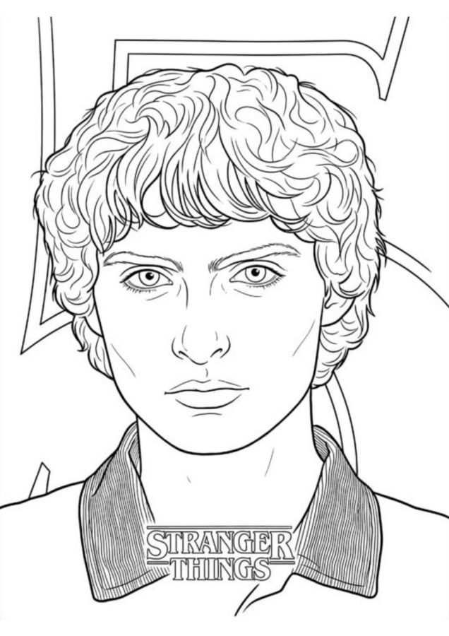 Desenho de Stranger Things para imprimir