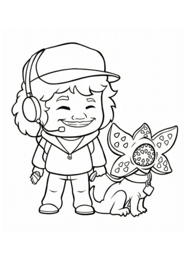 Desenho de Stranger Things para imprimir