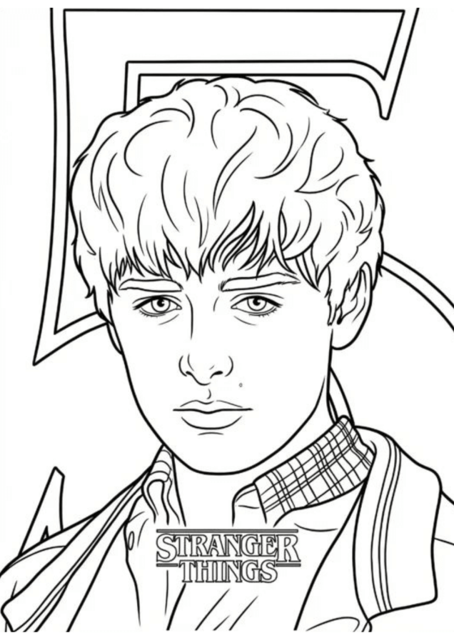 Desenho de Stranger Things para imprimir