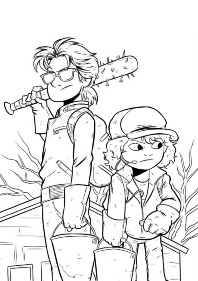 Desenho de Stranger Things para imprimir