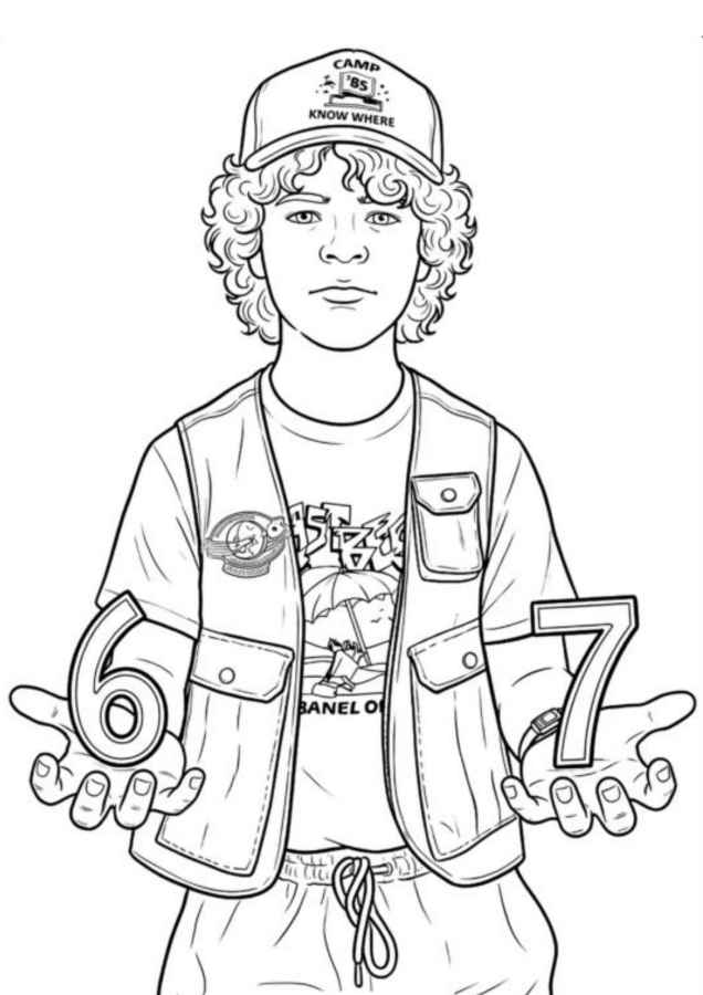 Desenho de Stranger Things para imprimir