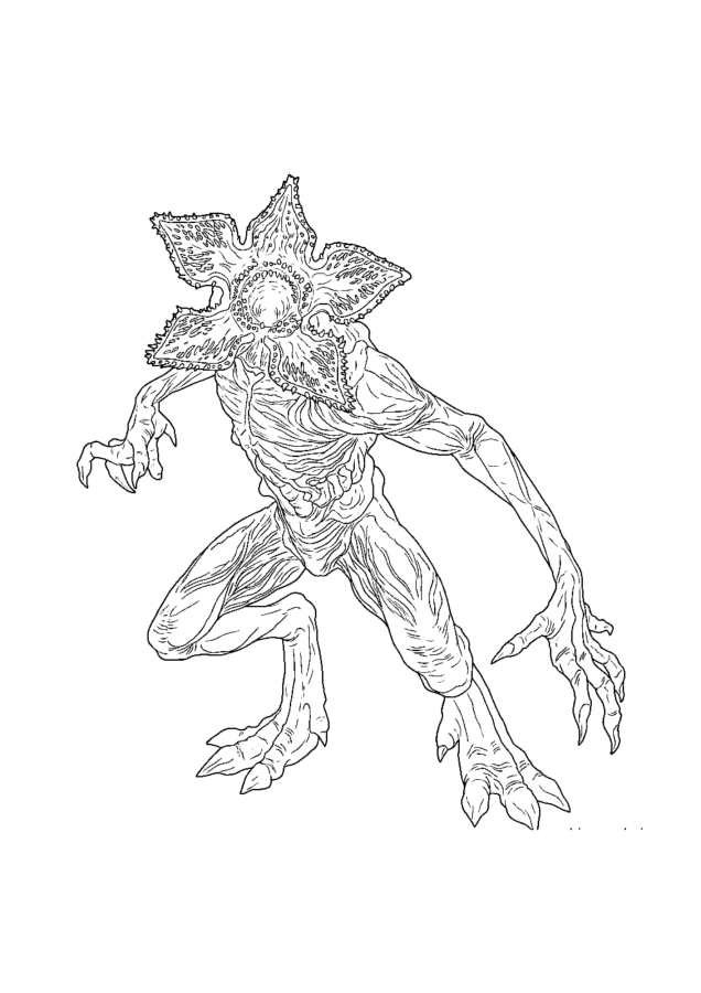 Desenho de Stranger Things para imprimir