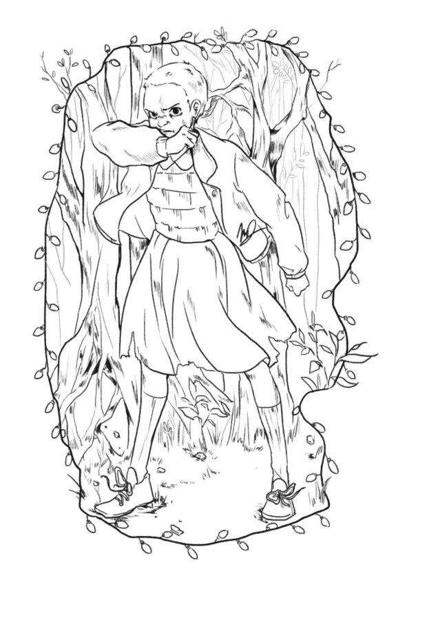 Desenho de Stranger Things para imprimir