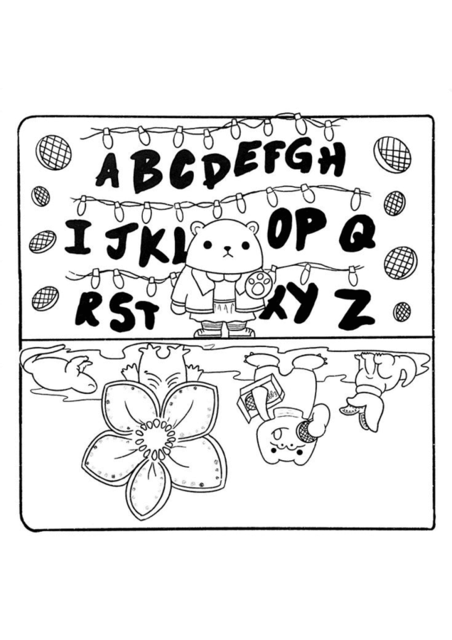 Desenho de Stranger Things para imprimir