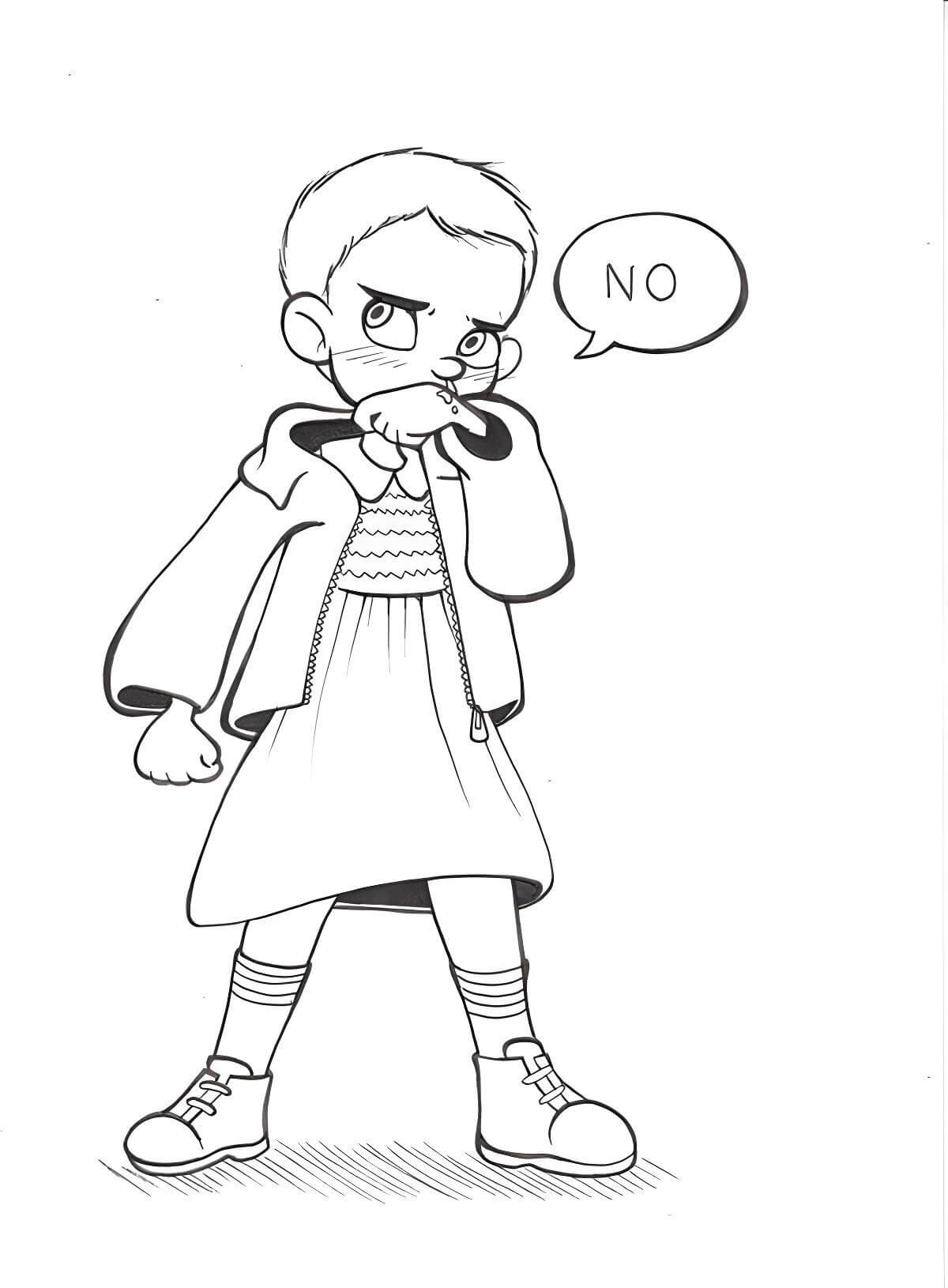 Desenho de Stranger Things para imprimir
