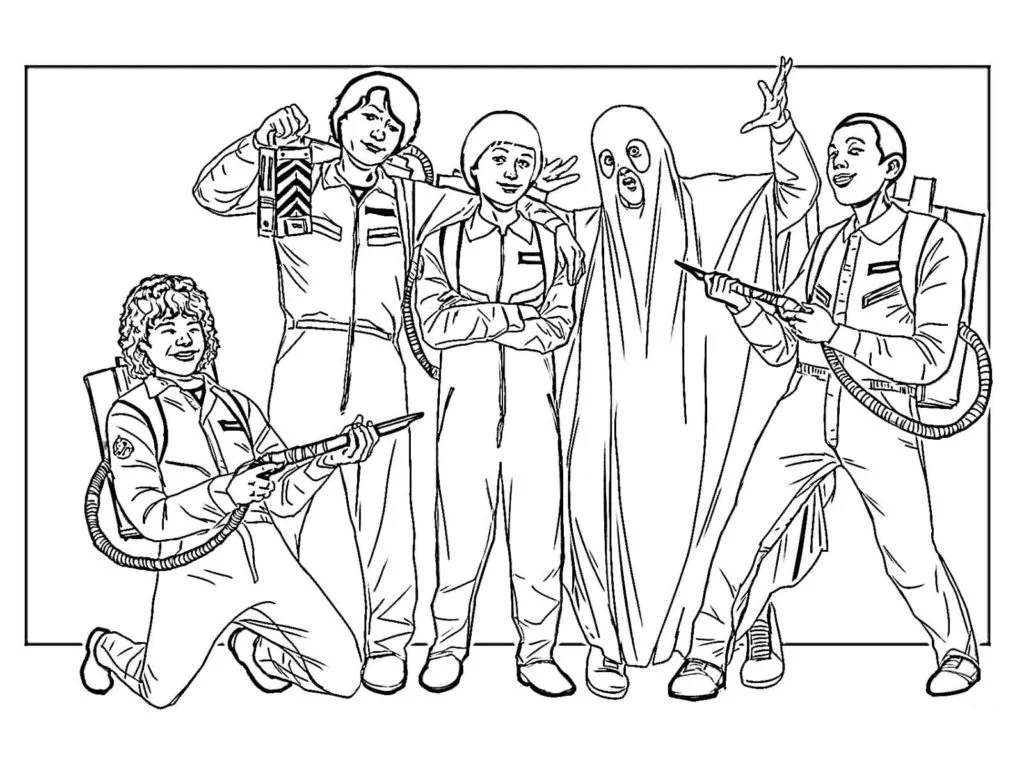 Desenho de Stranger Things para imprimir