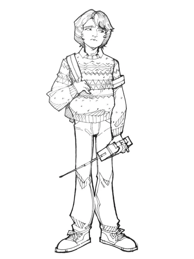 Desenho de Stranger Things para imprimir