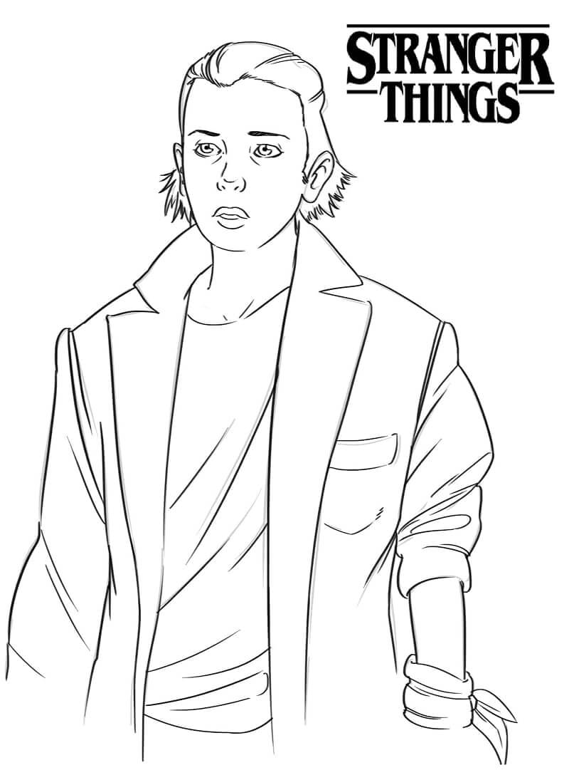 Desenho de Stranger Things para imprimir