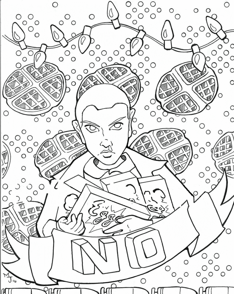 Desenho de Stranger Things para imprimir