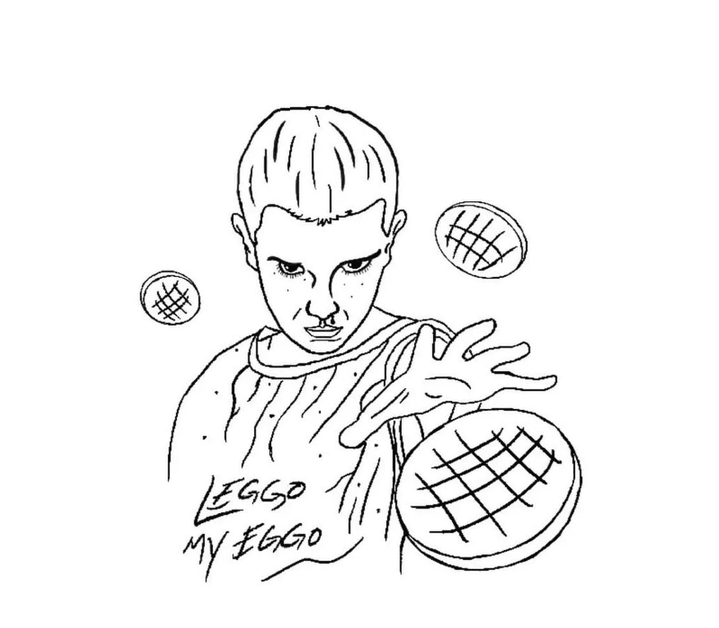 Desenho de Stranger Things para imprimir