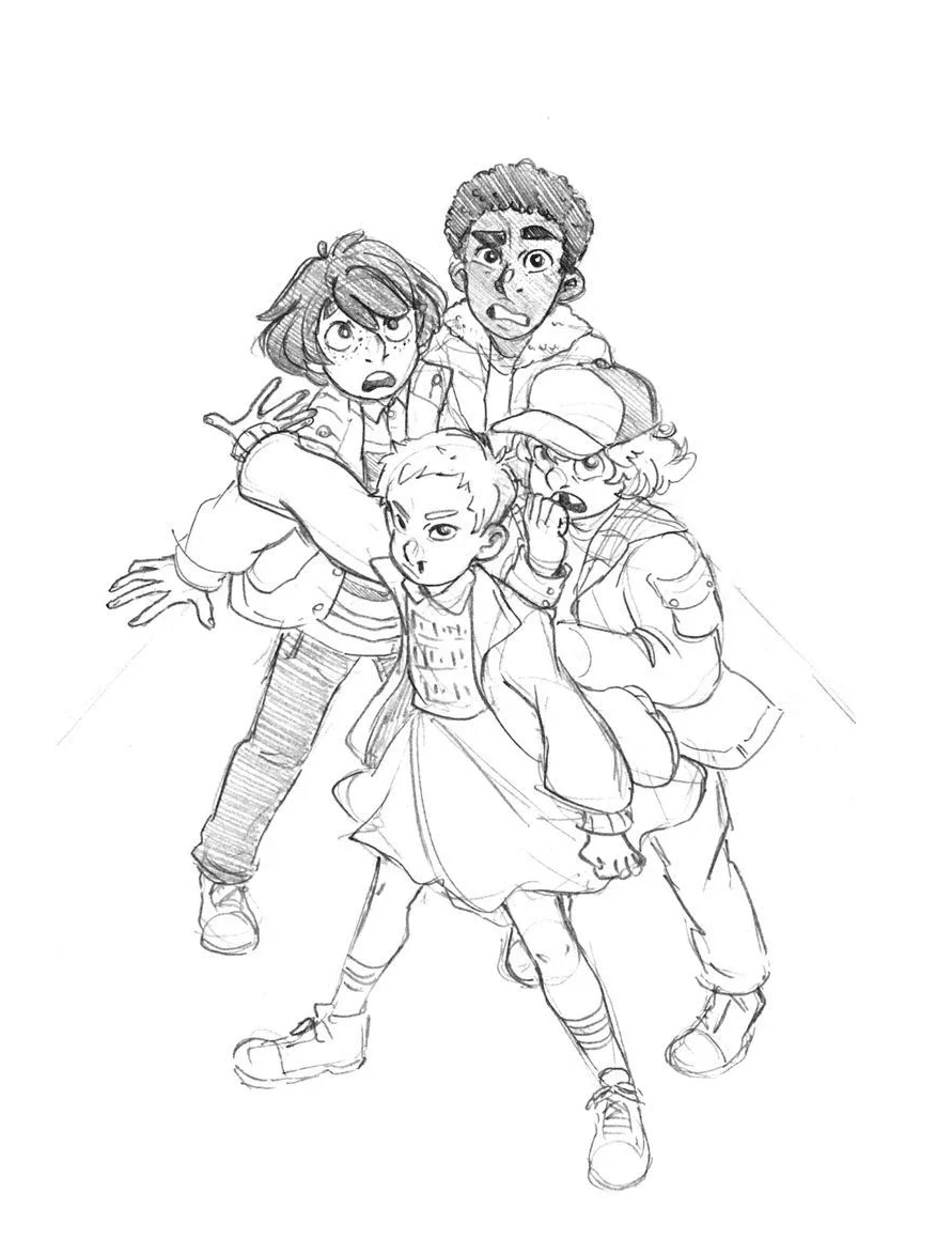Desenho de Stranger Things para imprimir