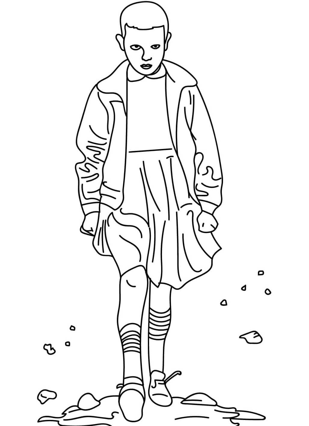 Desenho de Stranger Things para imprimir
