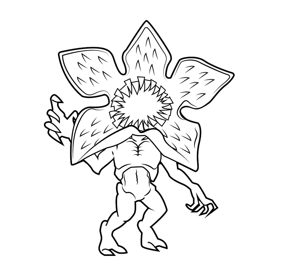 Desenho de Stranger Things para imprimir