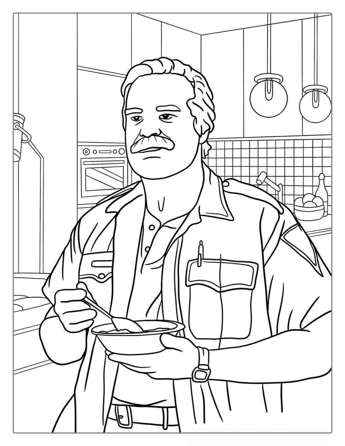 Desenho de Stranger Things para imprimir