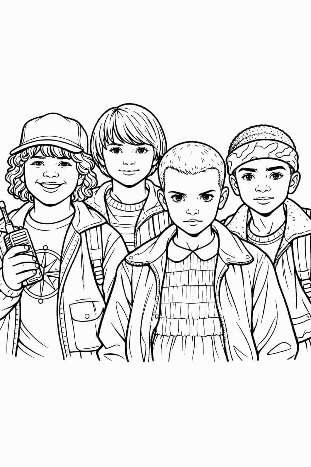 Desenho de Stranger Things para imprimir
