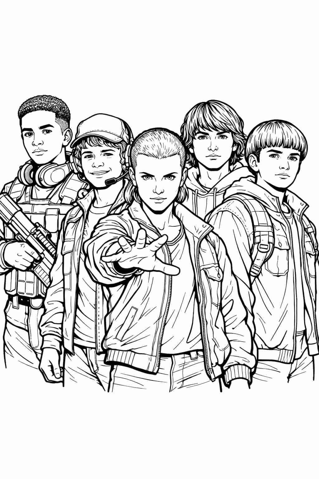 Desenho de Stranger Things para imprimir