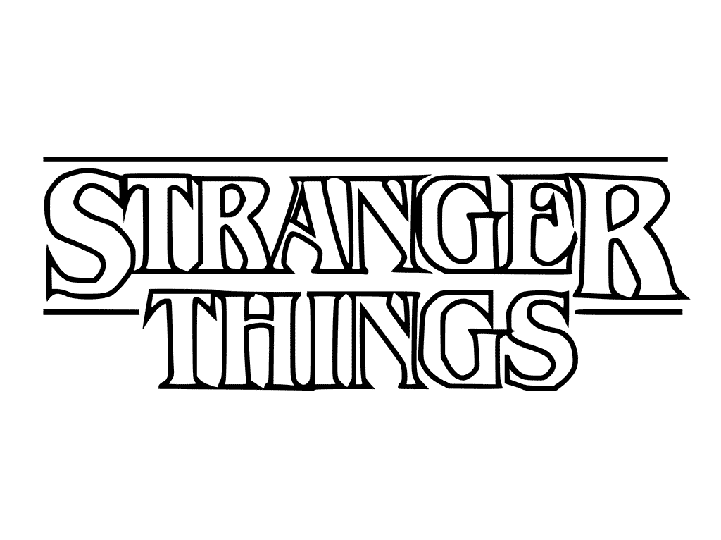 Desenho de Stranger Things para imprimir