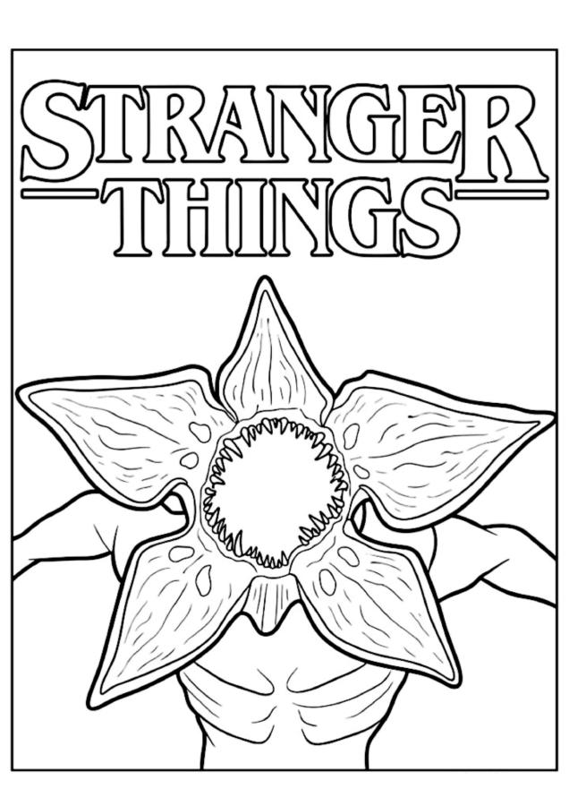 Desenho de Stranger Things para imprimir