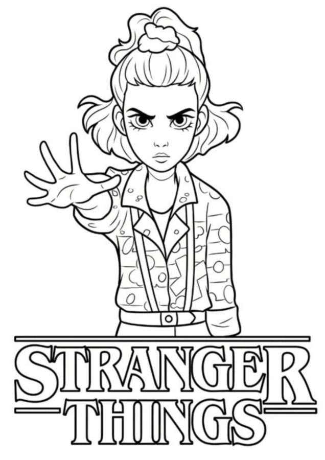 Desenho de Stranger Things para imprimir