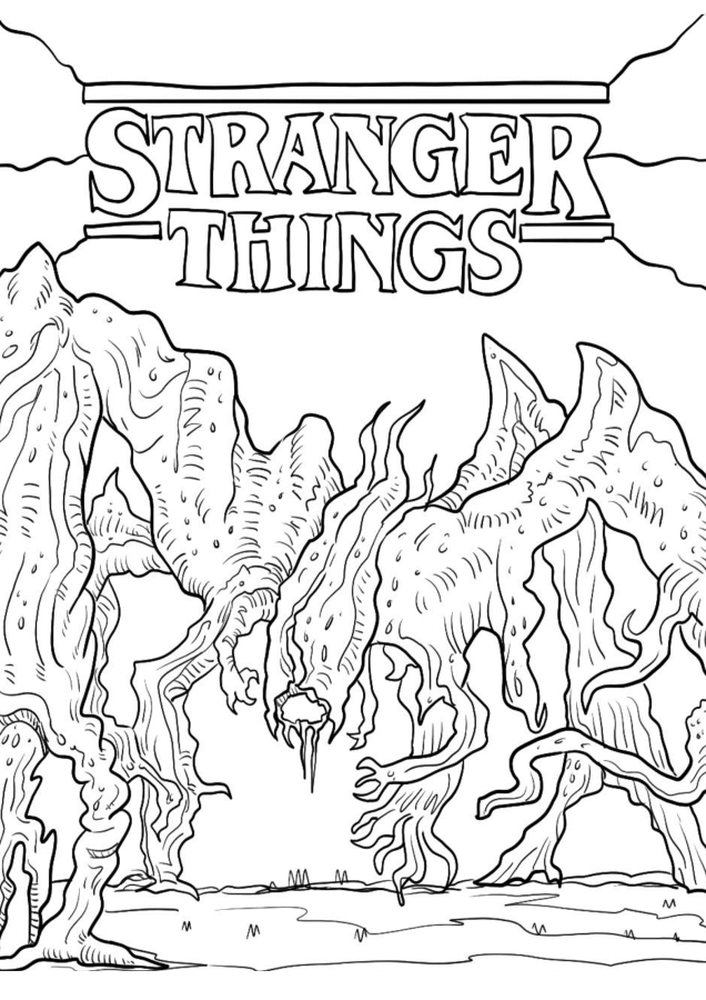 Desenho de Stranger Things para imprimir