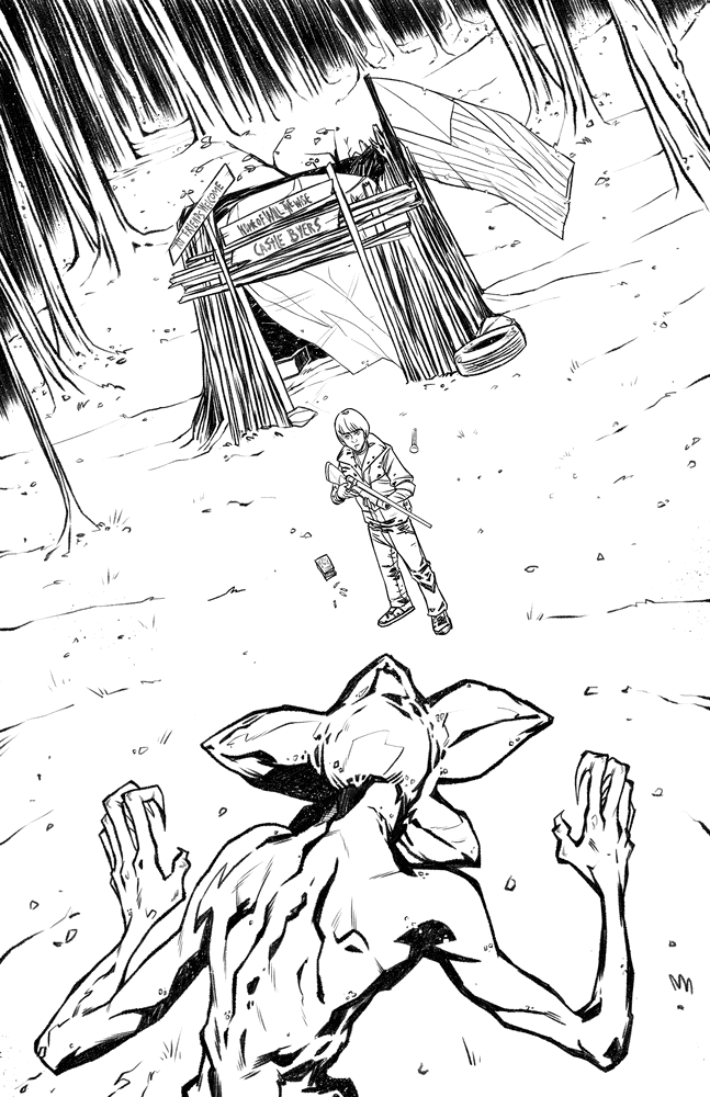 Desenho de Stranger Things para imprimir