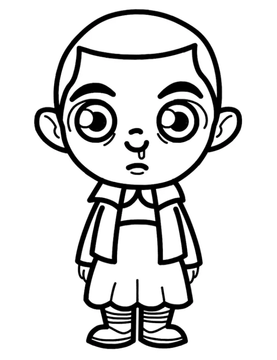 Desenho de Stranger Things para imprimir
