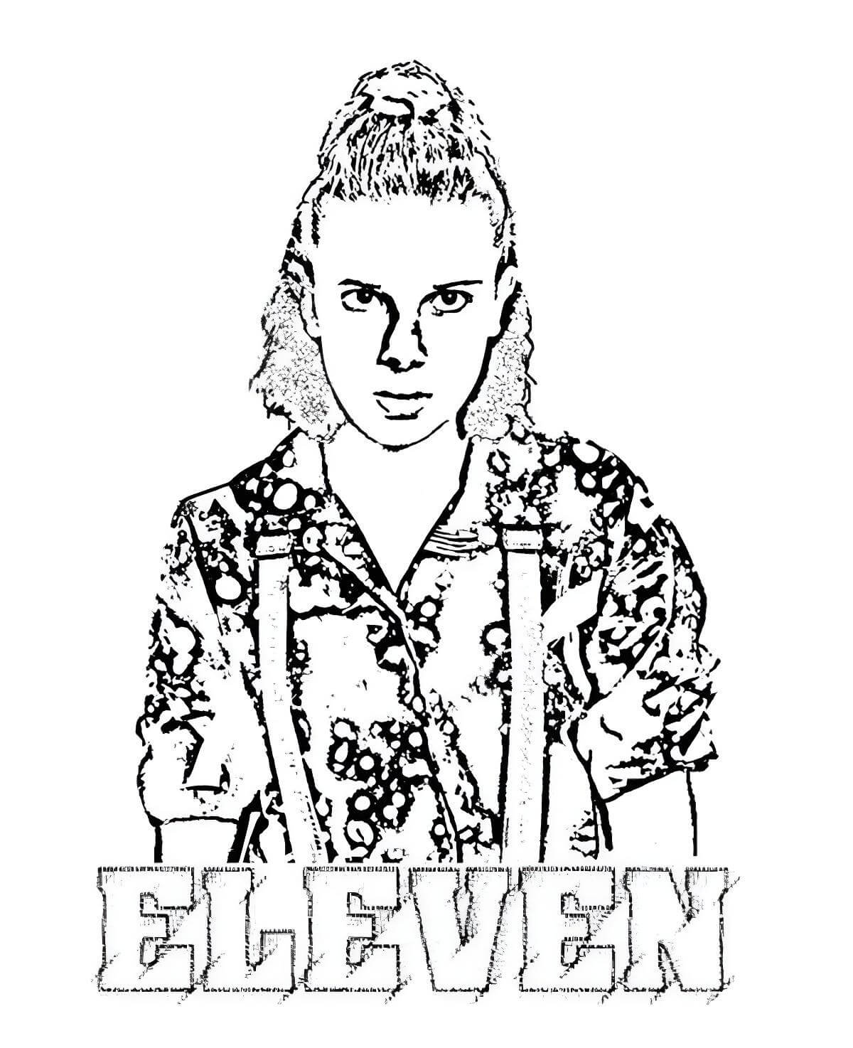 Desenho de Stranger Things para imprimir