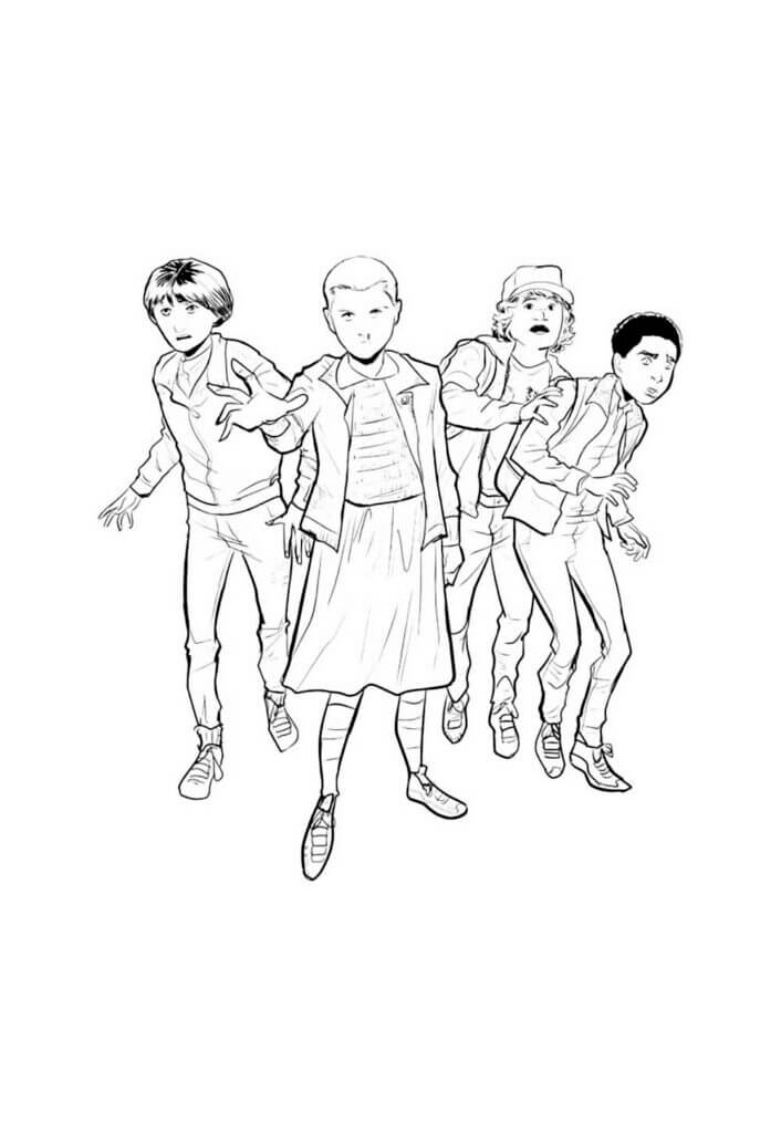 Desenho de Stranger Things para imprimir
