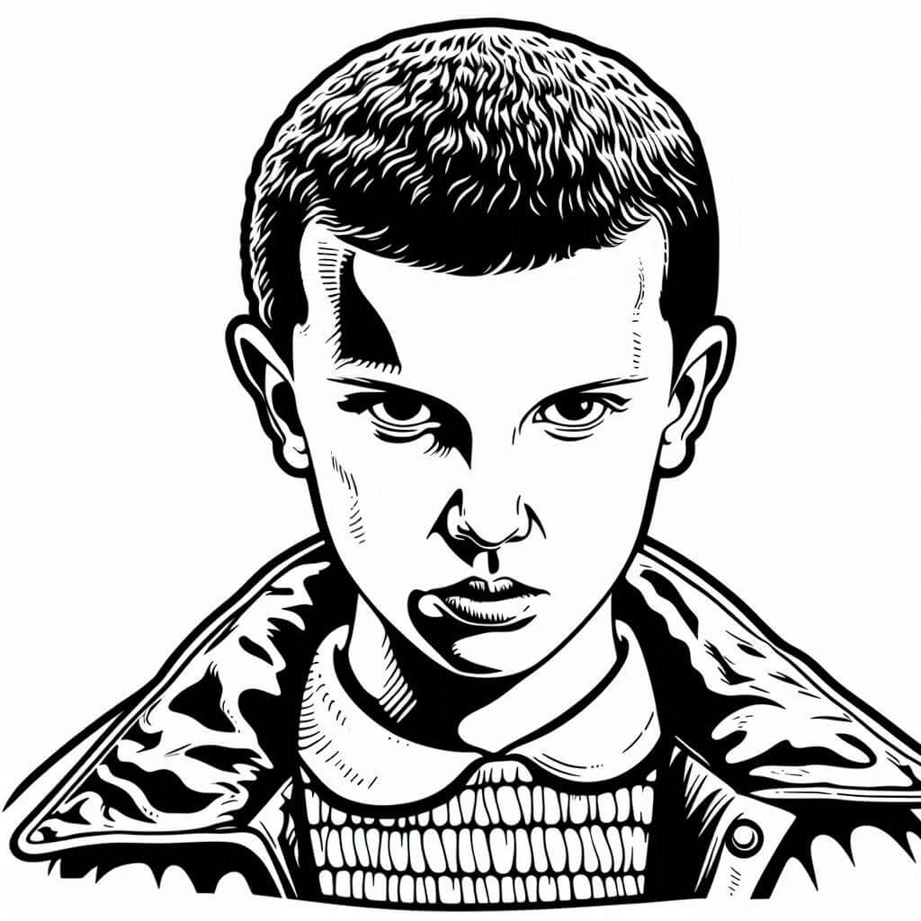 Desenho de Stranger Things para imprimir
