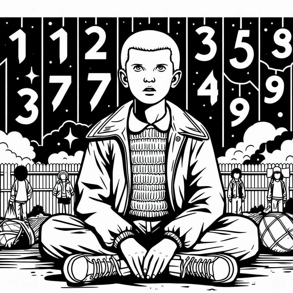 Desenho de Stranger Things para imprimir