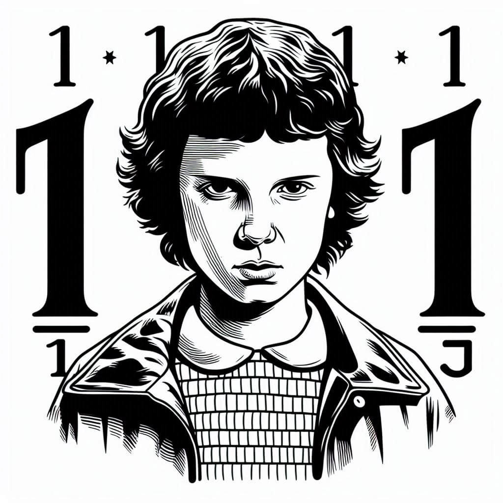 Desenho de Stranger Things para imprimir