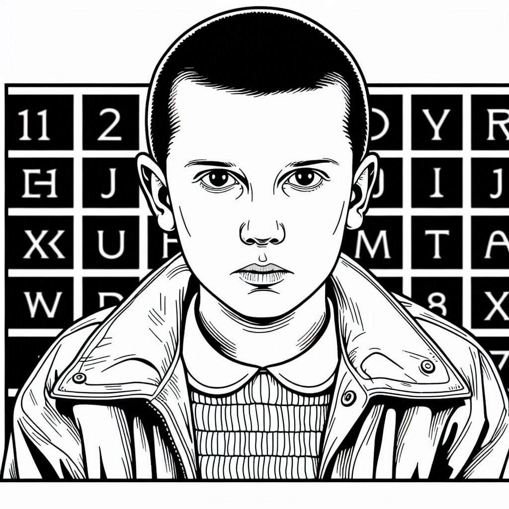 Desenho de Stranger Things para imprimir
