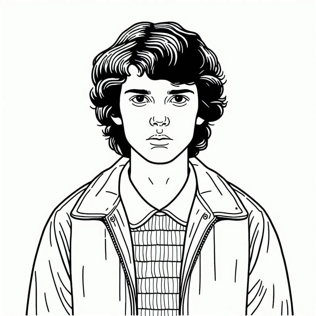 Desenho de Stranger Things para imprimir